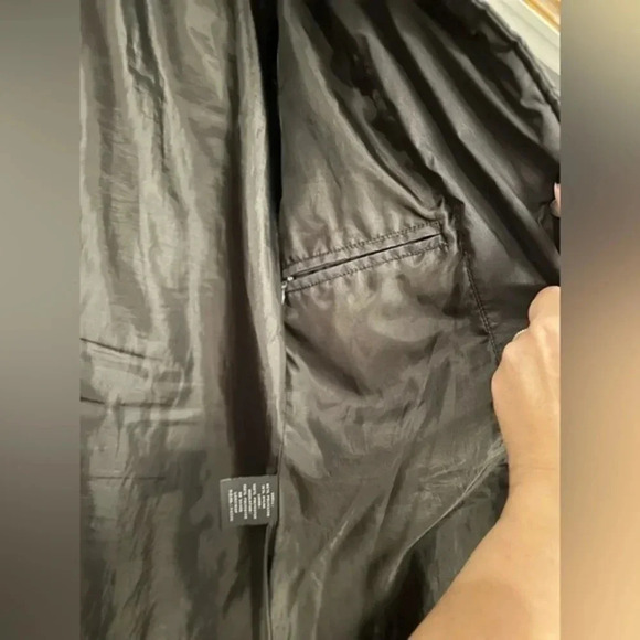 Vintage London Fog Manhattan Black Quilted Button Down Jacket Size Small Petite - Picture 5 of 6